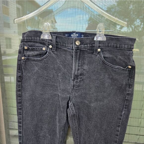 Hollister Men's Slim Straight Black Washed Jeans Sz 32x29 - Picture 8 of 8